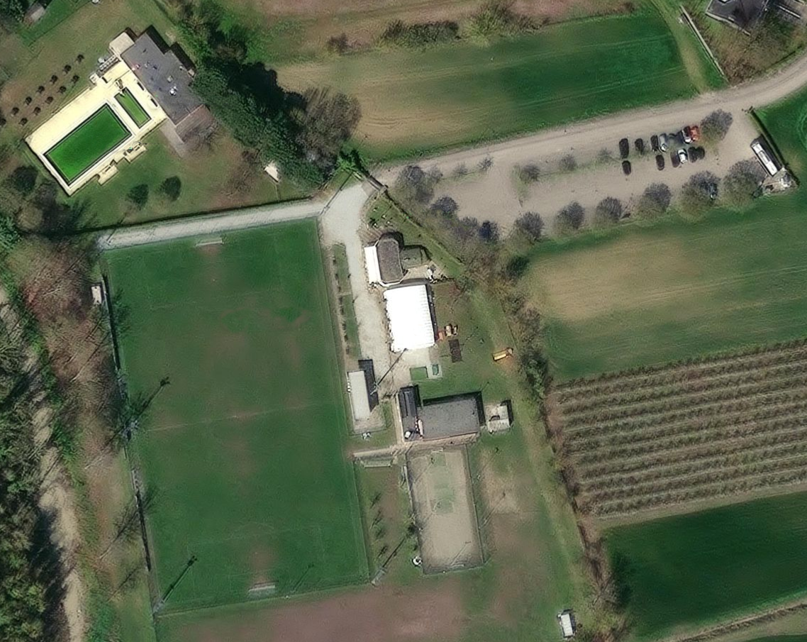 Vista satellitare del Centro Sportivo Vasco Spazzoli